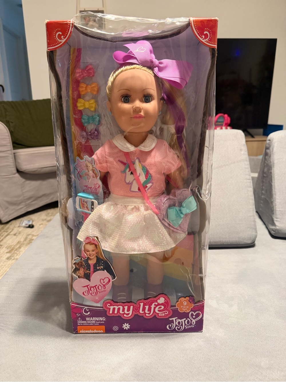 JoJo Siwa Pink and Purple Bow Fashion Doll with Pastel Accessories